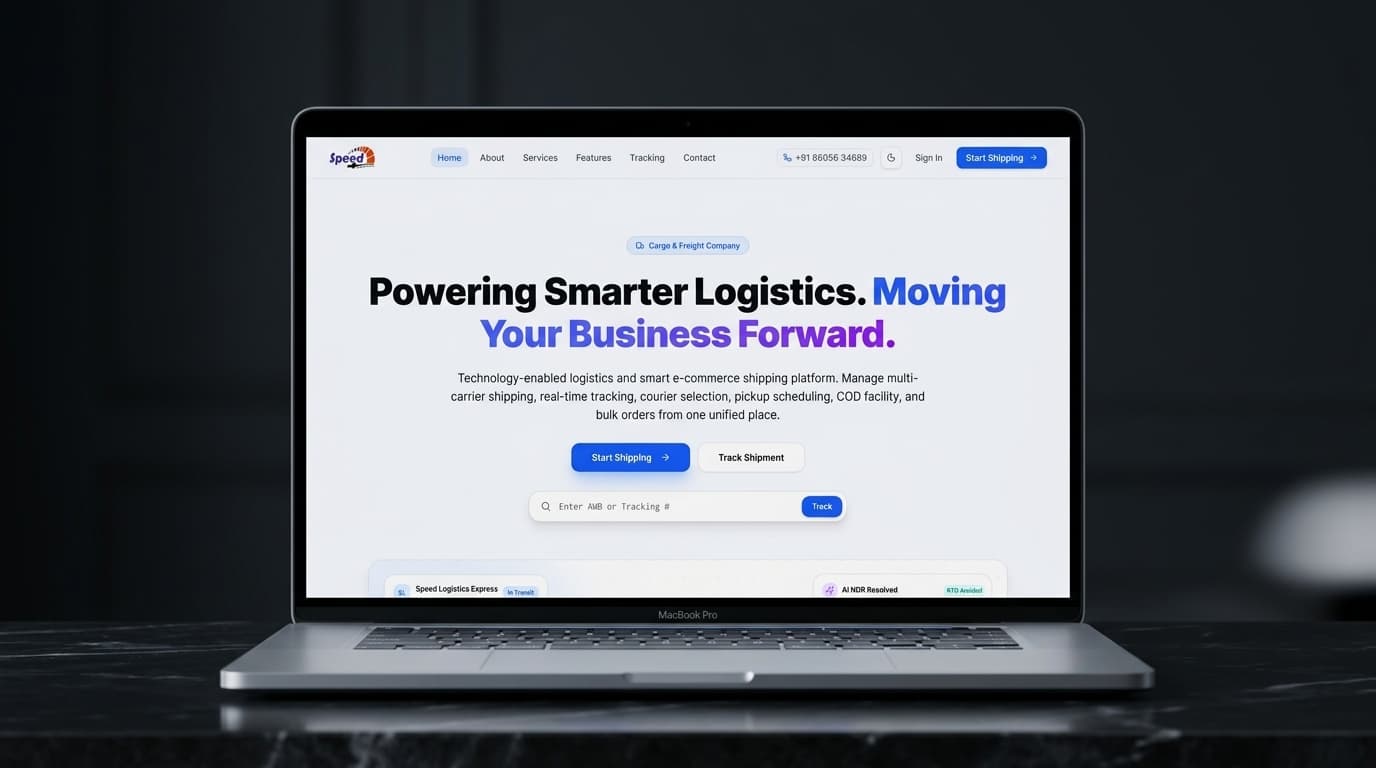 Speed Logistic Services interface